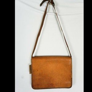 aaron leather messenger bag